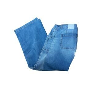 Lane Bryant Mid Rise Wide Leg Jeans 16 Flex Magic Waistband NEW light Wash